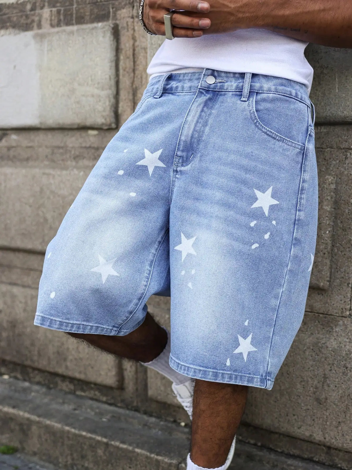 Blue Denim Shorts