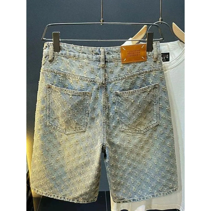 High Street Denim Shorts – Men's Relaxed Fit Knee Length