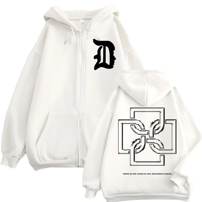 Duki Logo Zipper Hoodie – Graphic Half-Zip Streetwear
